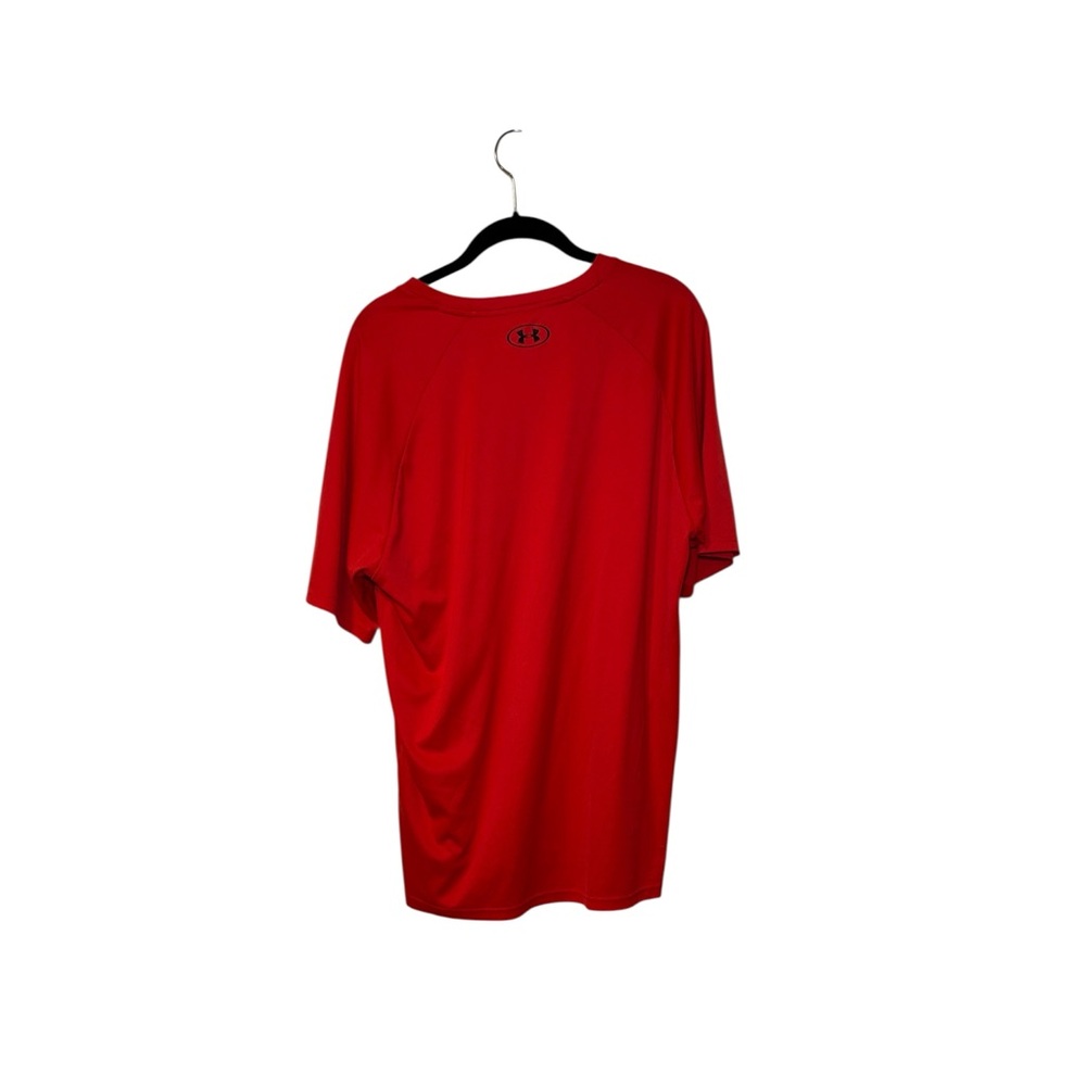 Under Armour Men's UA Tech Textured Performance T-Shirt in Red Size XL - Picture 5 of 9